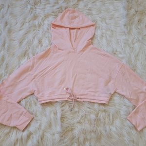 NEW - Drawstring Cropped Fashion Nova Hoodie